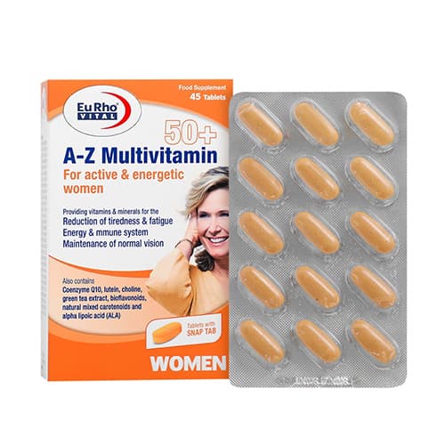 مولتی‌ویتامین A–Z بانوان بالای ۵۰ سال یوروویتال